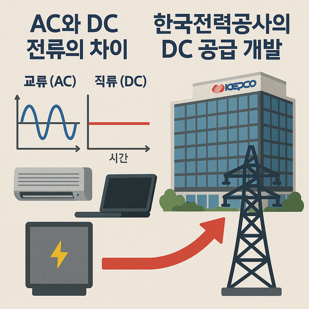 AC와 DC 전류의 차이와 한국전력공사의 DC 공급 개발
