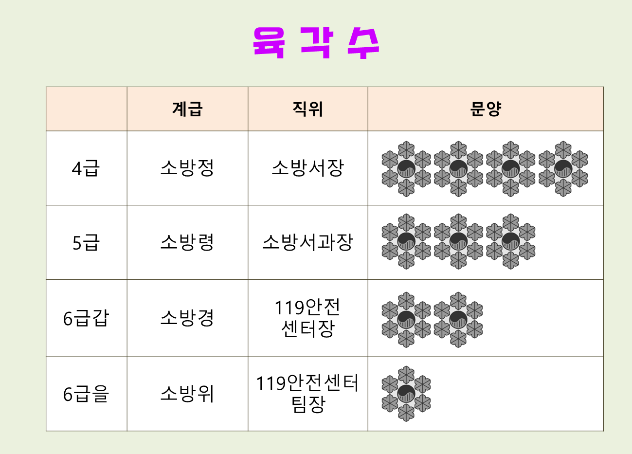 소방관 계급 총정리 (경찰 vs 군인 vs 공무원 비교)