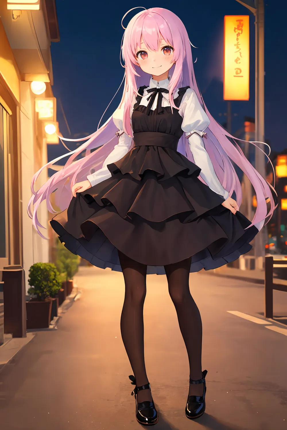 은발 금발 캐릭터 AI그림