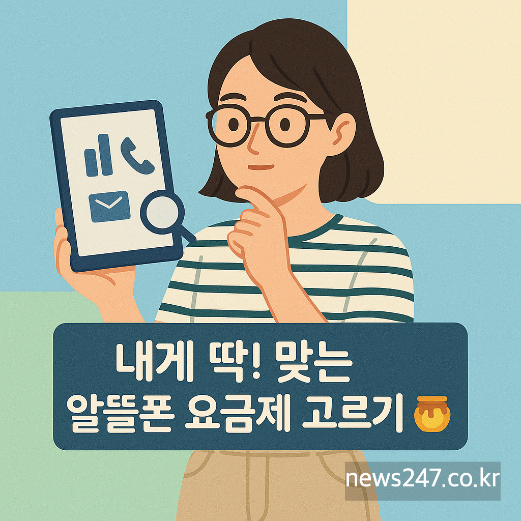 내게 딱! 맞는 알뜰폰 요금제 고르기 꿀팁 🍯