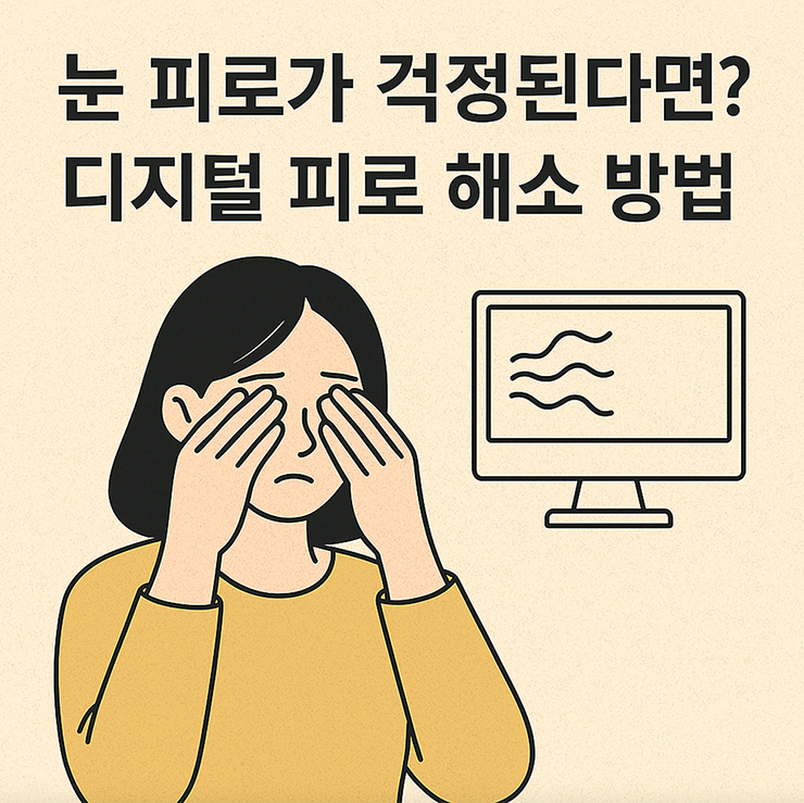 눈 피로가 걱정된다면? 디지털 피로 해소 방법