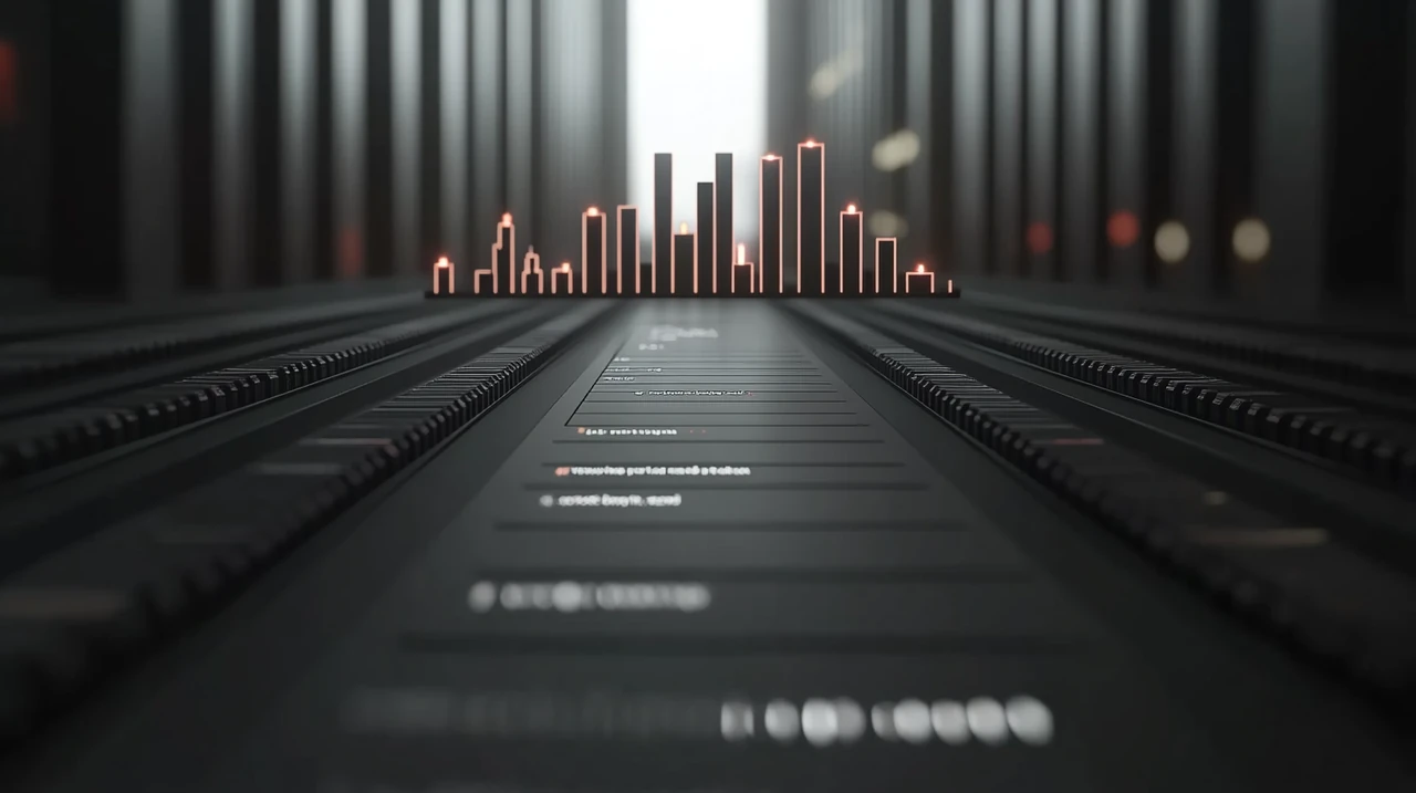 2025년 반도체 산업에 영향을 미치는 시장 동향과 경제 지표를 설명하는 타임라인은 미래 지향적이며 산업 통찰력을 제공합니다.