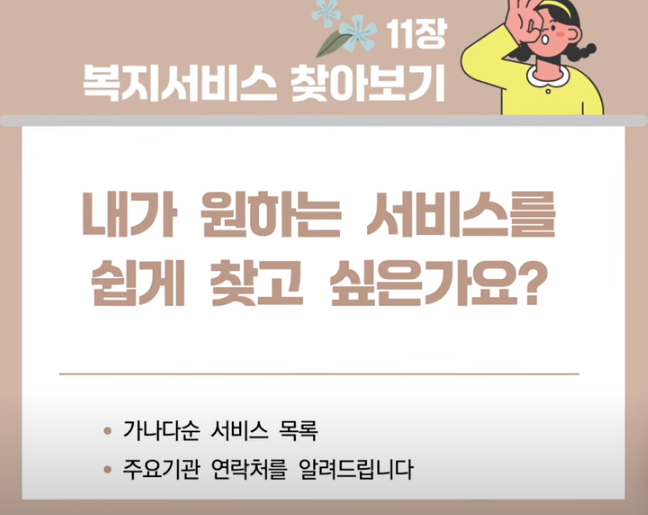 11장 복지 서비스 찾아보기