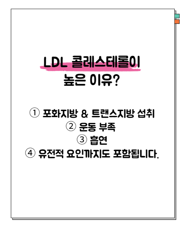 ldl콜레스테롤 이란