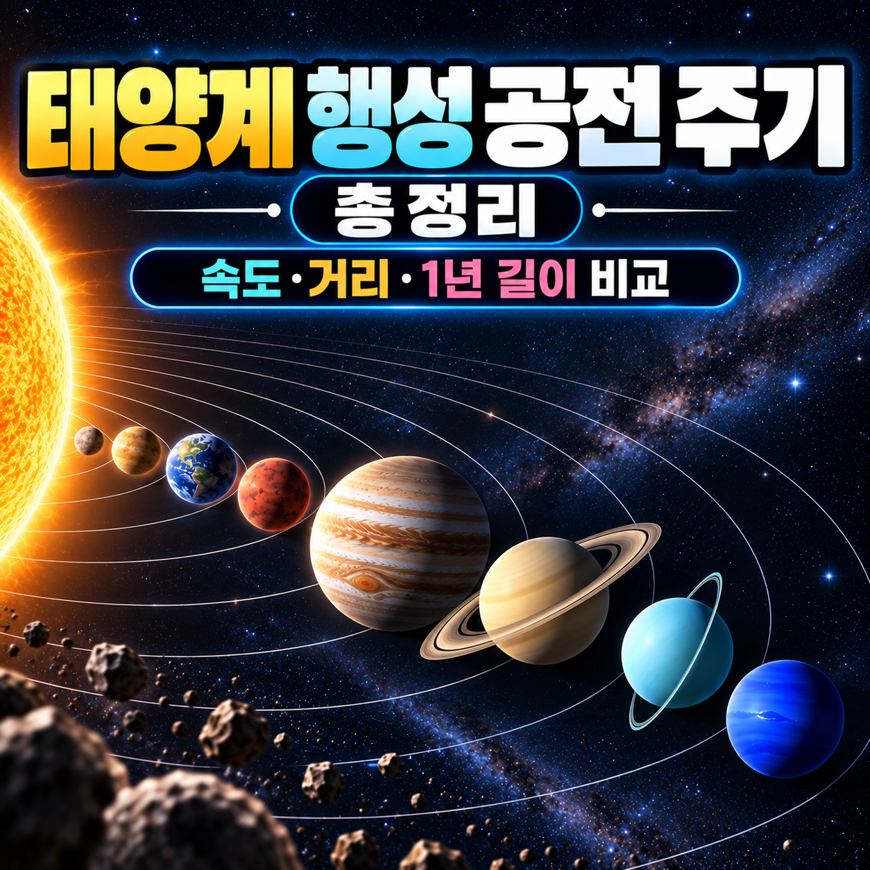 태양계 행성 공전 주기