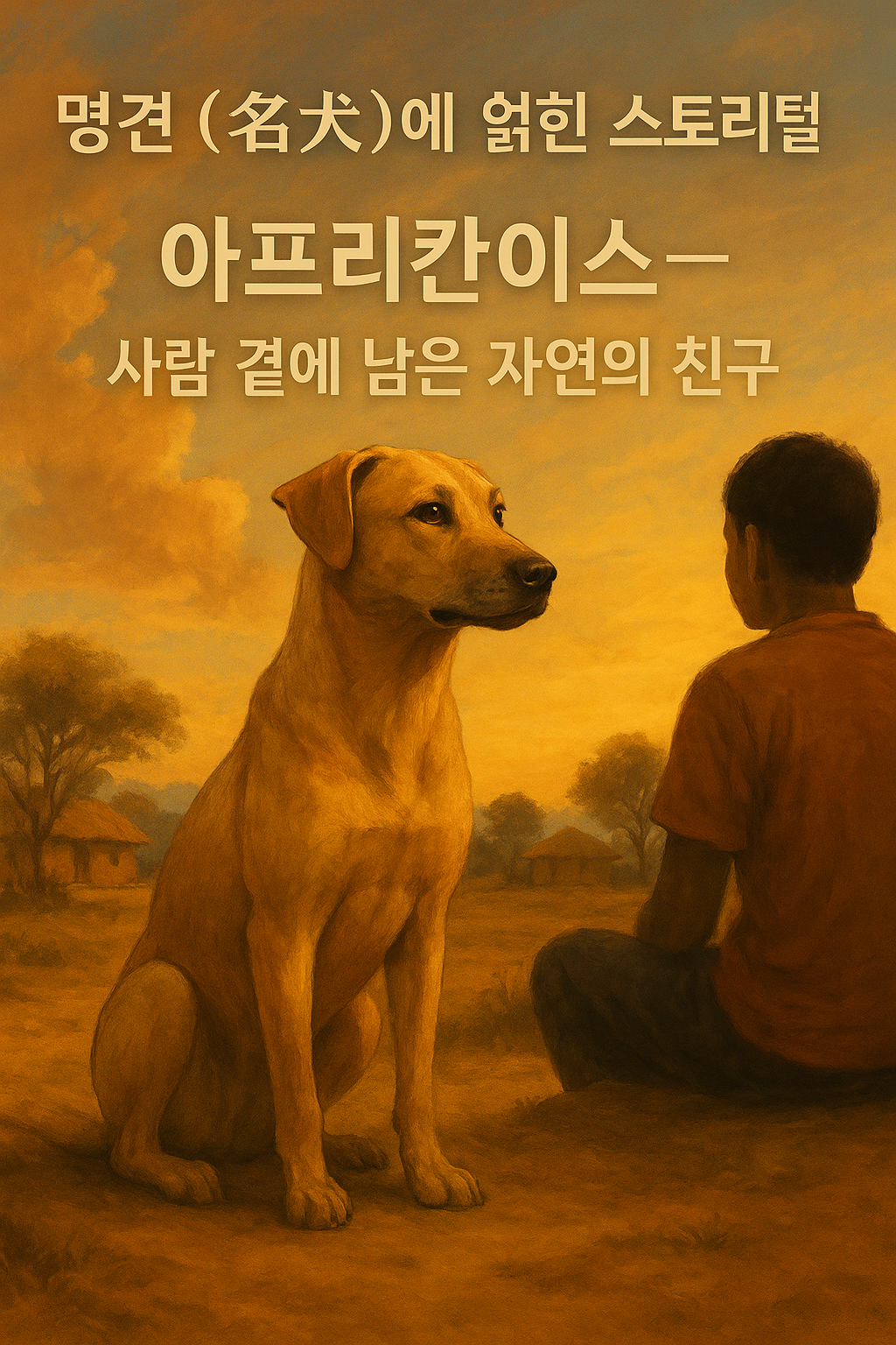 남아프리카의 토종견 아프리칸이스 이미지 – 사람 곁에 남은 자연의 친구