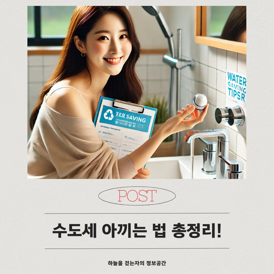 수도세 아끼는 법 총정리! 매달 수도요금 절약하는 꿀팁 7가지