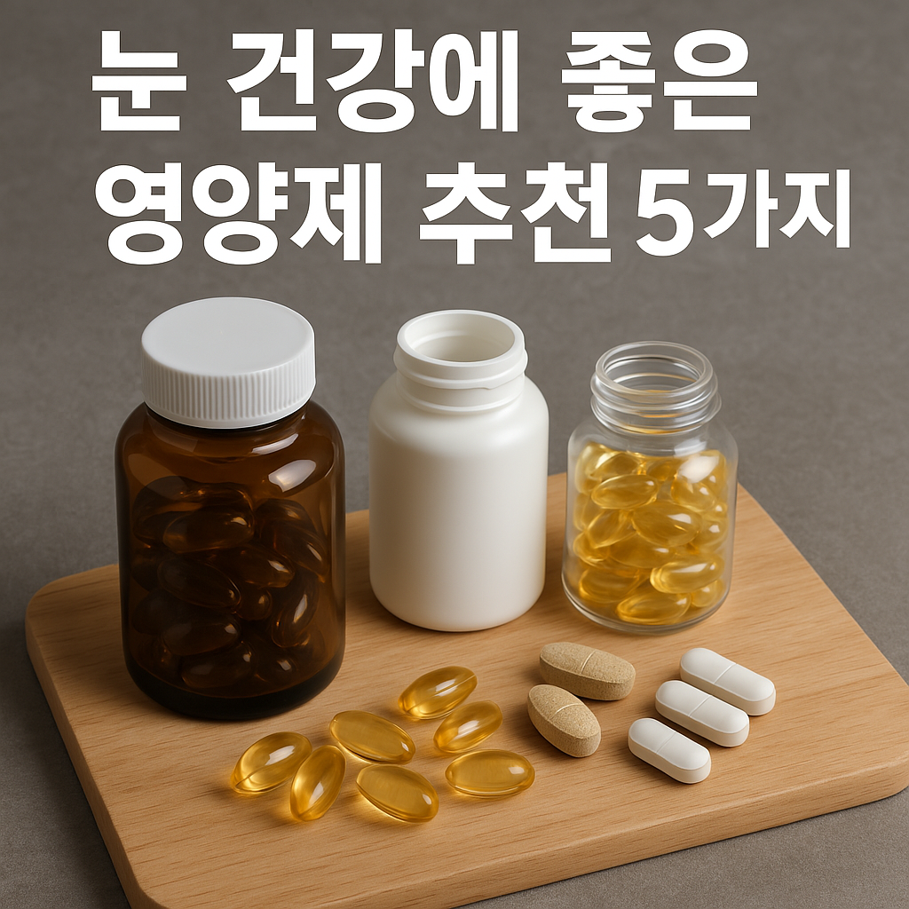 눈 건강에 좋은 영양제 BEST 5