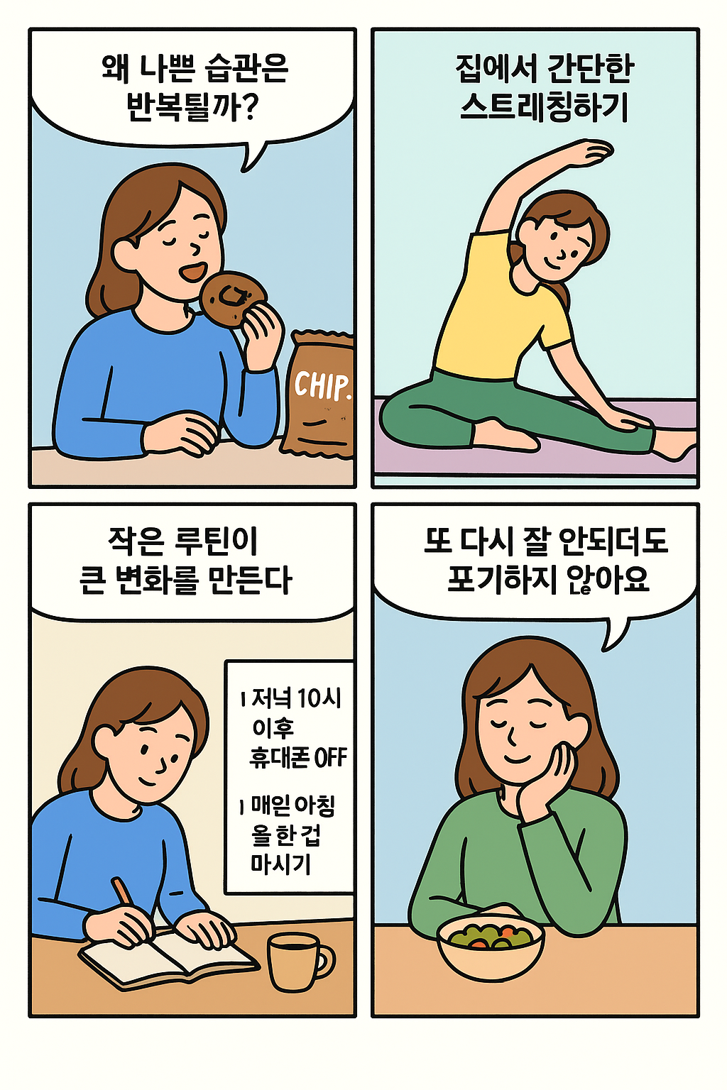 반복되는 나쁜 습관을 쉽게 바꾸는 실천 루틴 공개