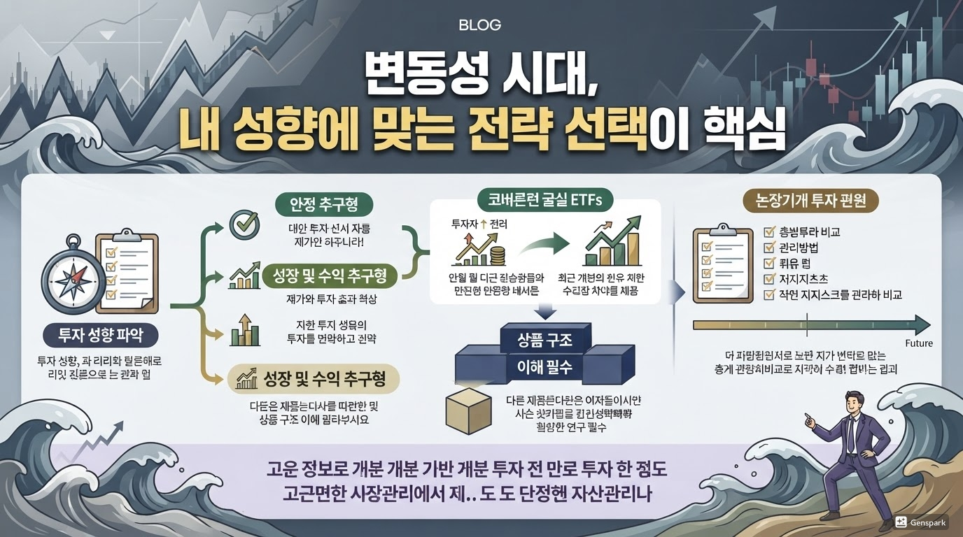 변동성 시대, 내 성향에 맞는 전략 선택이 핵심