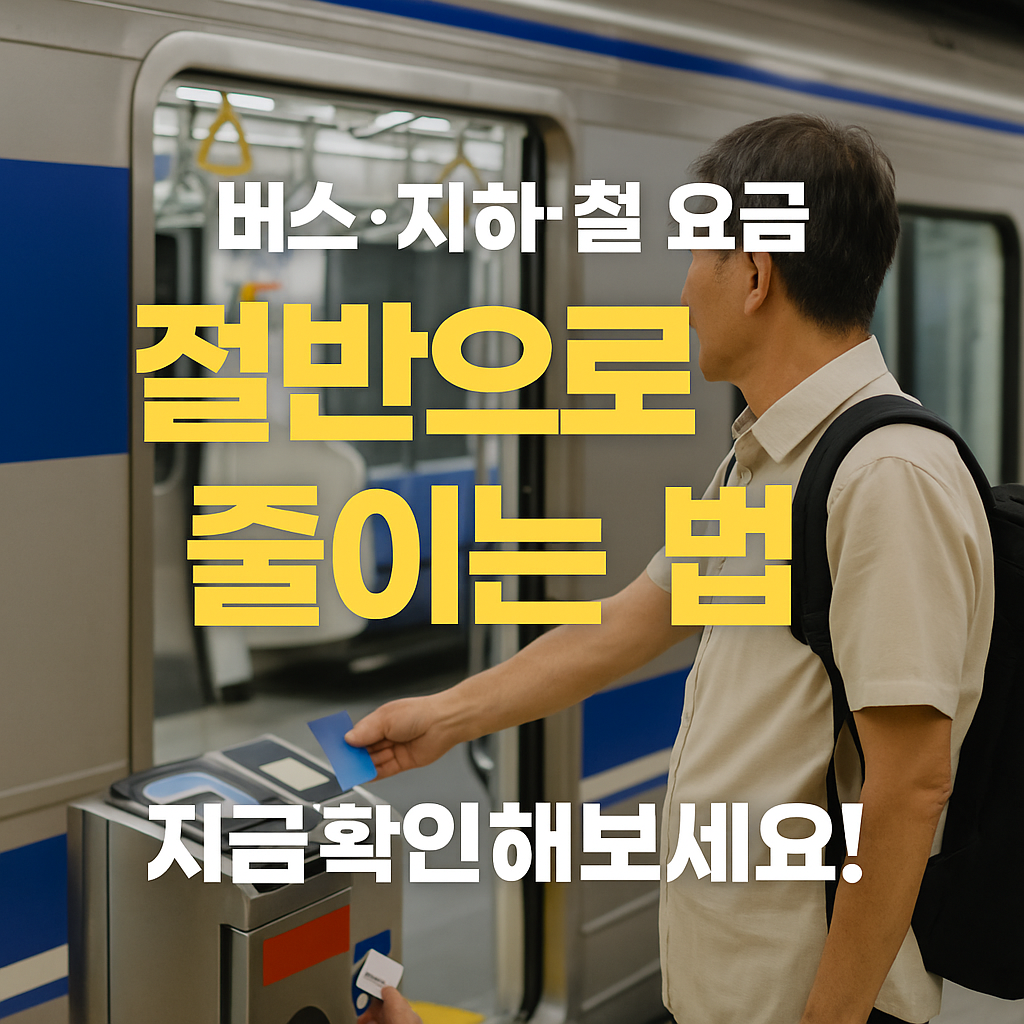 [3편] 중장년 교통비 지원 – 놓치면 손해! 버스·지하철 할인 꿀팁