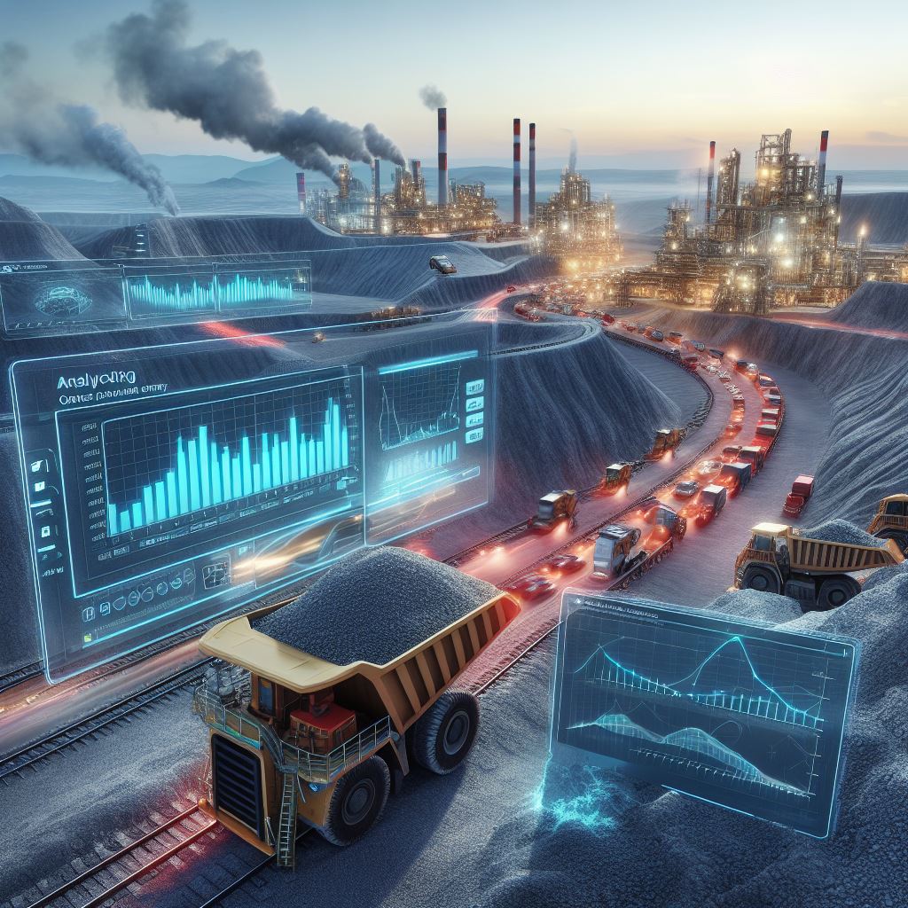 Open pit Mining site using AHS(Autonomous Haulage System)