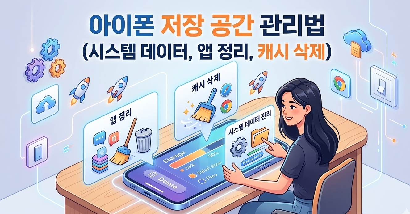 아이폰 저장 공간 관리법 관련 사진