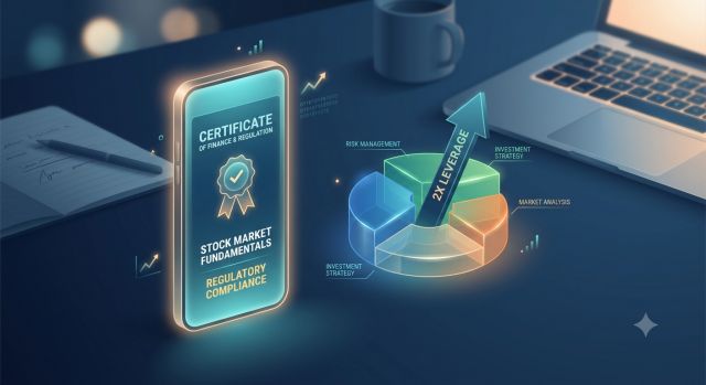 레버리지 ETF 사전교육 수료증 일러스트