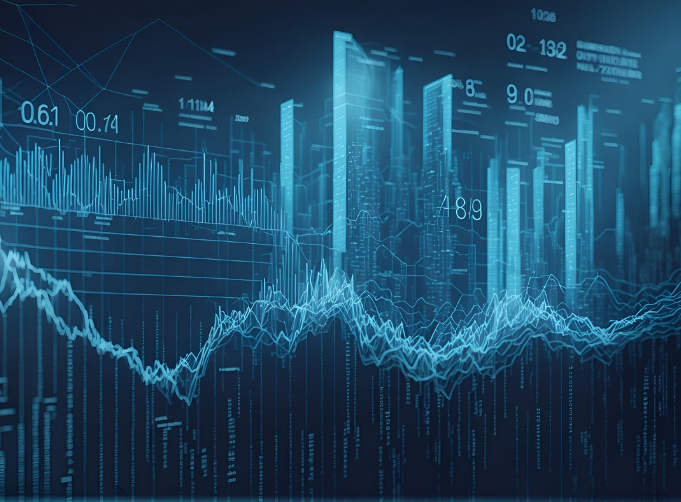AI시대 투자 그래프 모습을 담은 사진