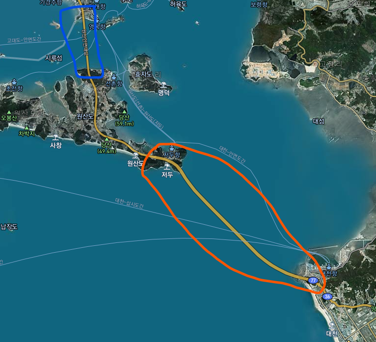 보령해저터널 위치