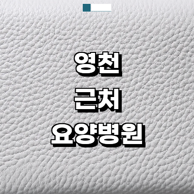 영천시 요양병원