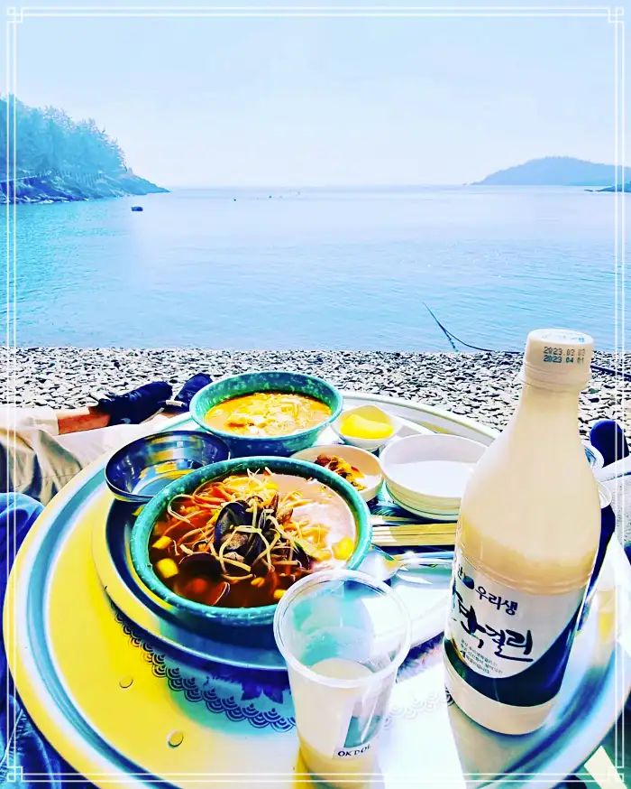 군산 선유도 맛집 해변 오션뷰 삼겹살