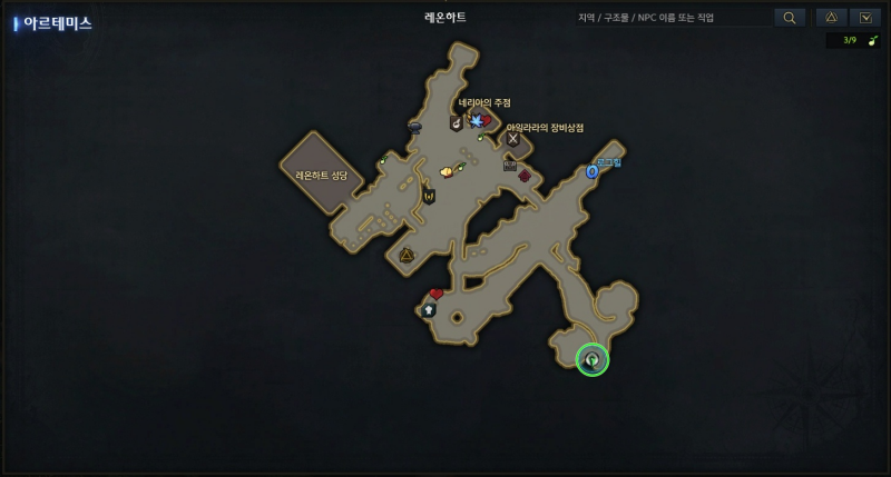 거대한 밀자루 위치