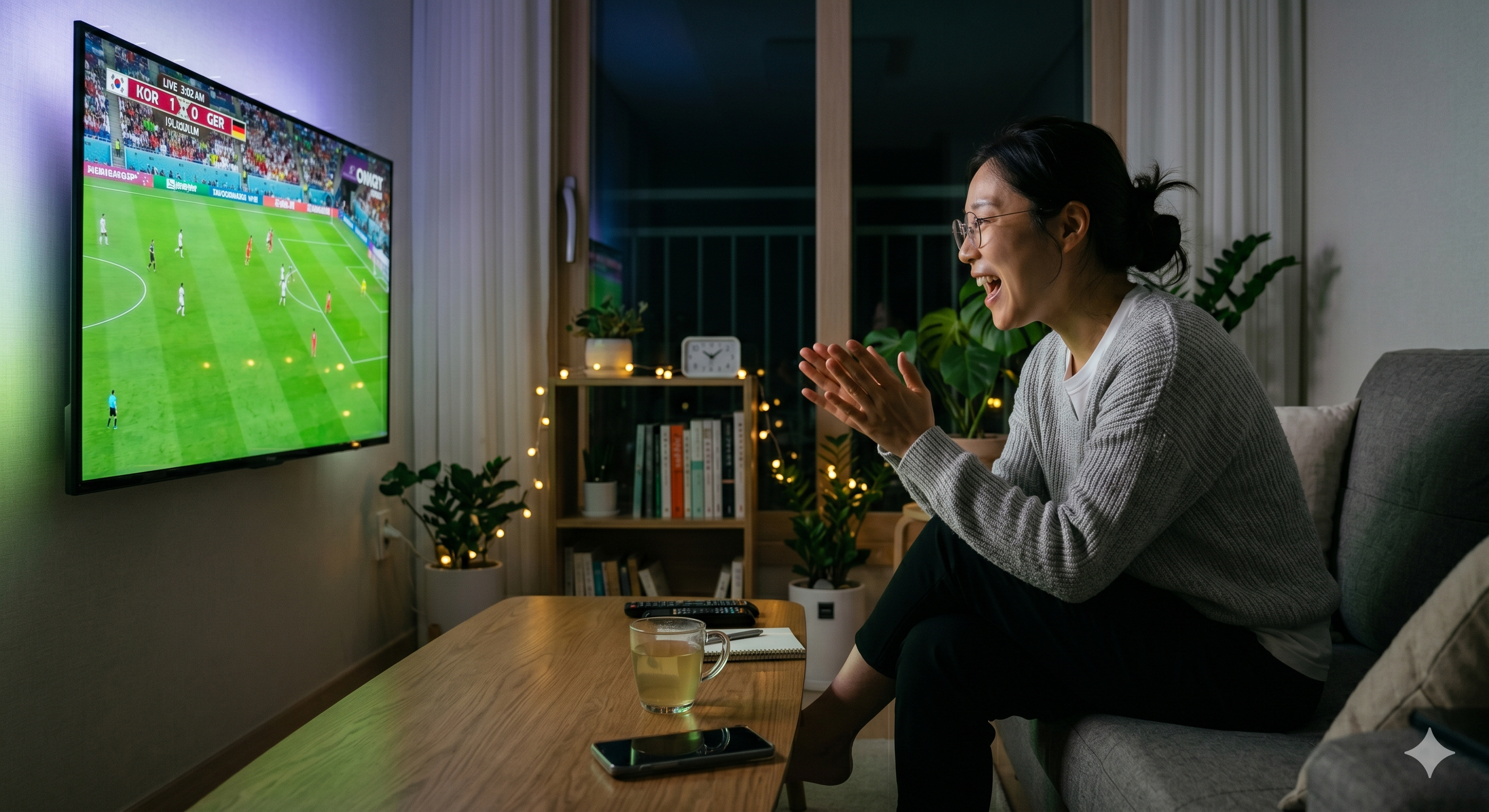 새벽 오전 축구 관람 시 심혈관 건강을 지키는 현실적인 방법"