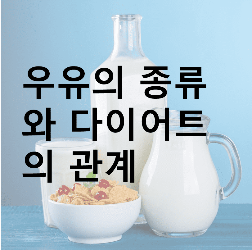 우유 이미지와 우유의 종류와 다이어트의 관계 썸네일