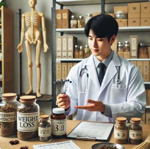 한방다이어트 관련 사진
(다이어트를 위한 한약 처방을 하고 있는 한의사의 모습)