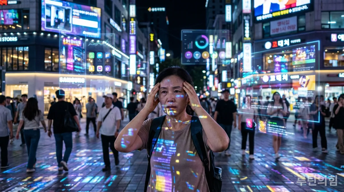 2026년 정보 과잉 사회에서 스트레스를 받는 한국인