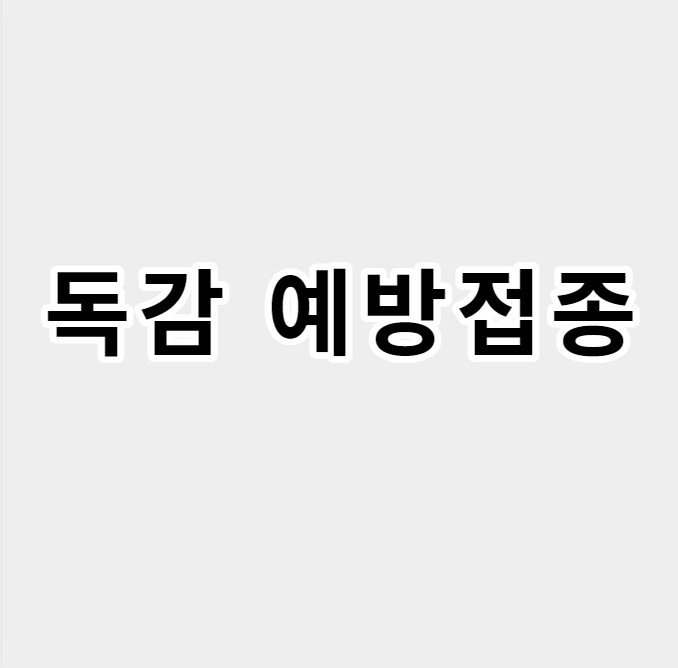 독감예방접종