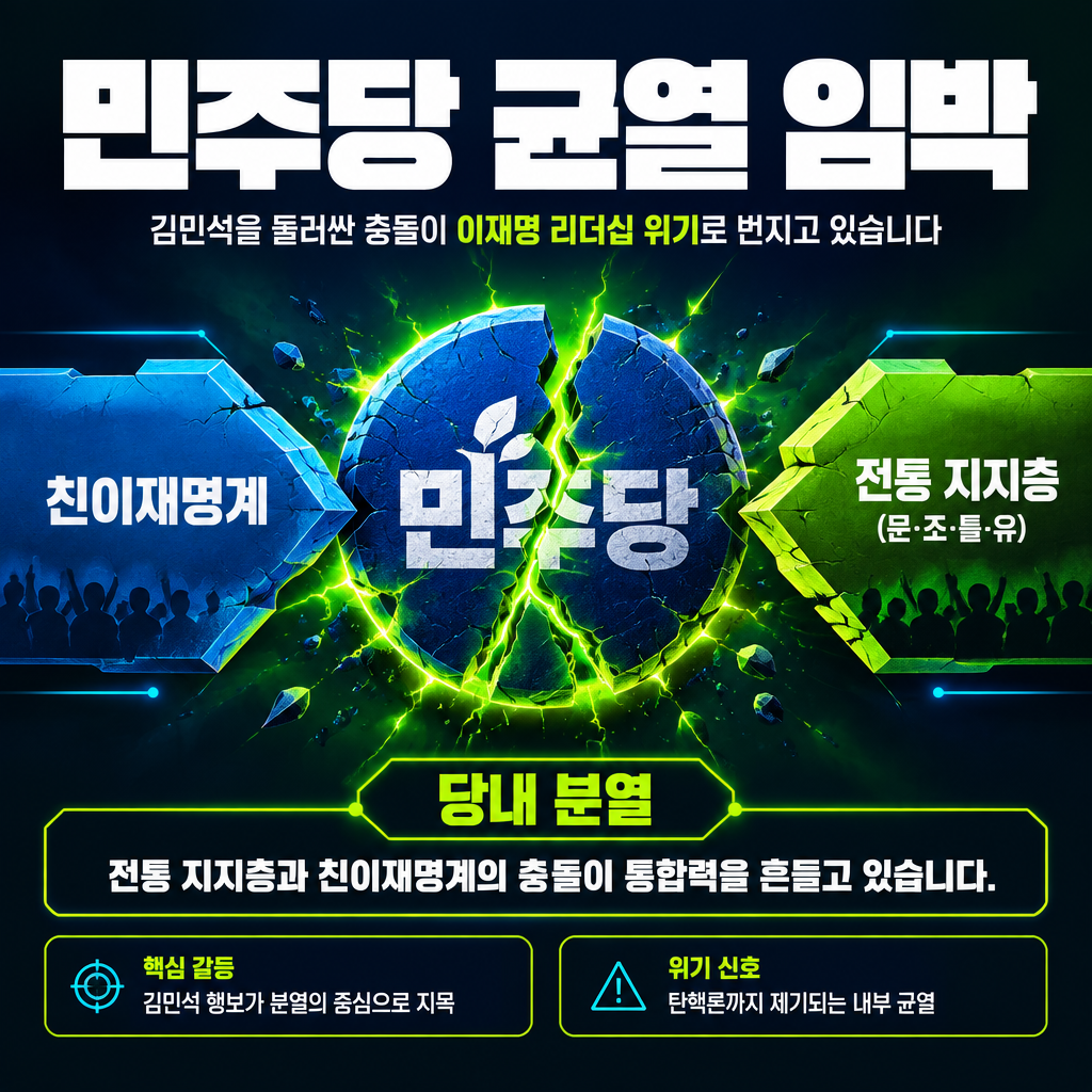민주당 균열 임박