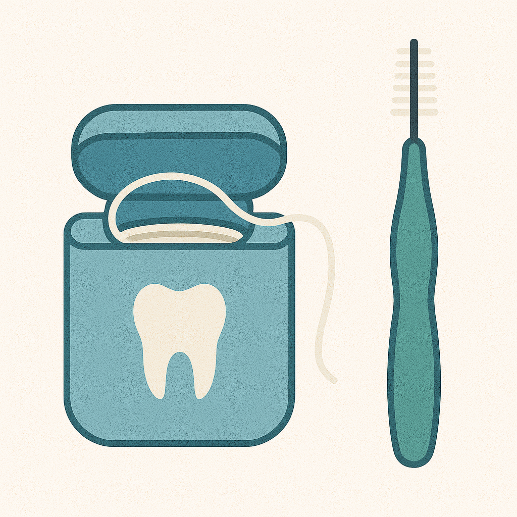 다양한 형태의 치실 제품 이미지