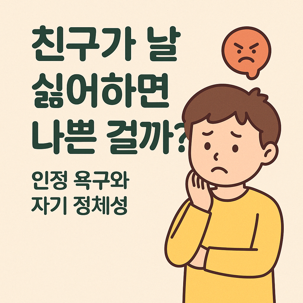 친구가 날 싫어하면 나쁜 걸까? 초등학생을 위한 마음 이야기