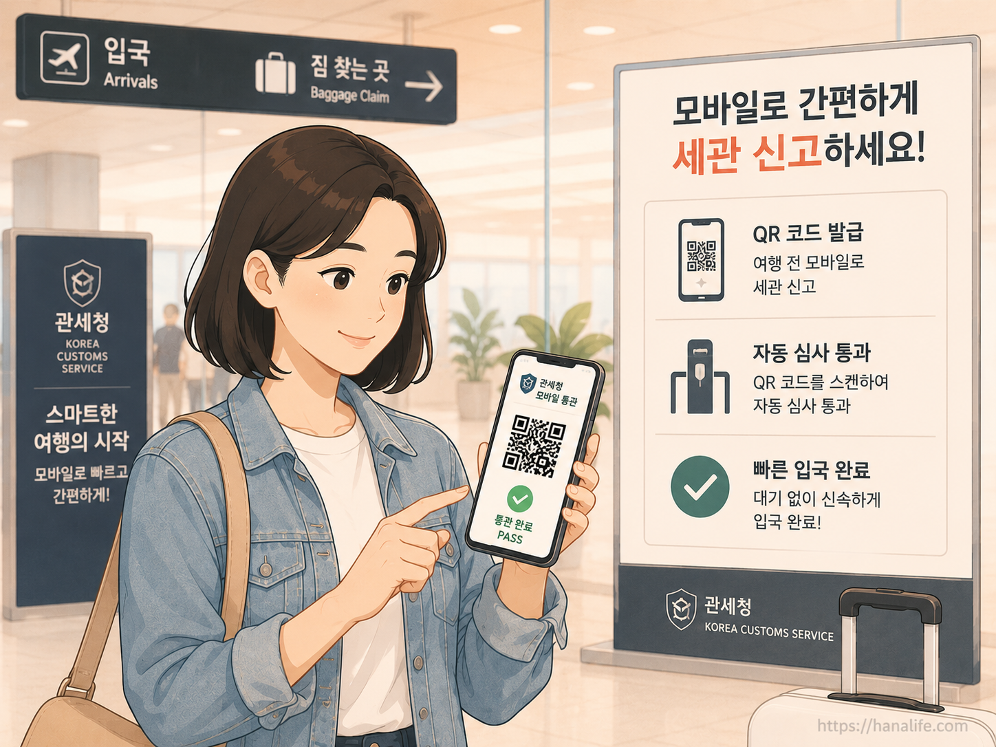 관세청 '여행자 세관신고' 앱 화면