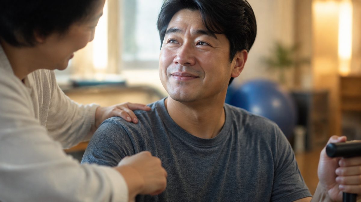 작은 진전마다 함께 기뻐했습니다 - 뇌출혈 재활, 눕기만 하던 몸으로 다시 일어서기까지