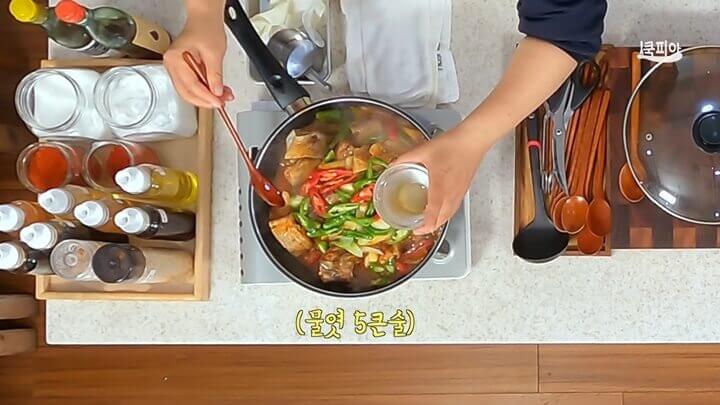 물엿5큰술 넣어주기