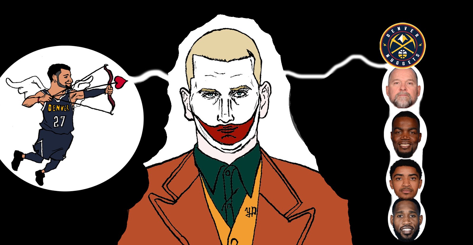 덴버 너기츠 선수단 일러스트