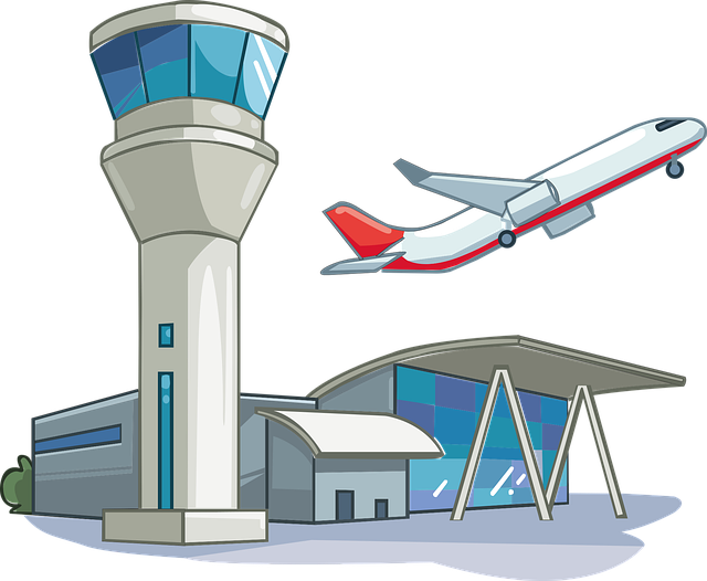 공항 비행기 항공 관제탑