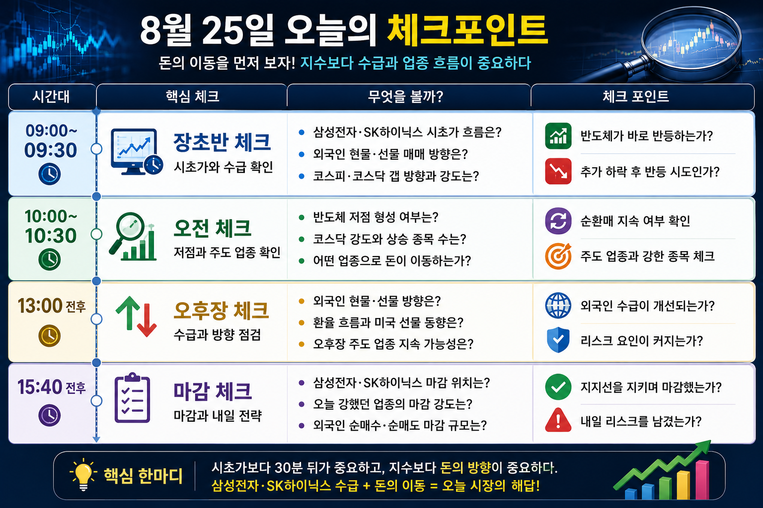 26년 8월 25일 오늘의 체크포인트