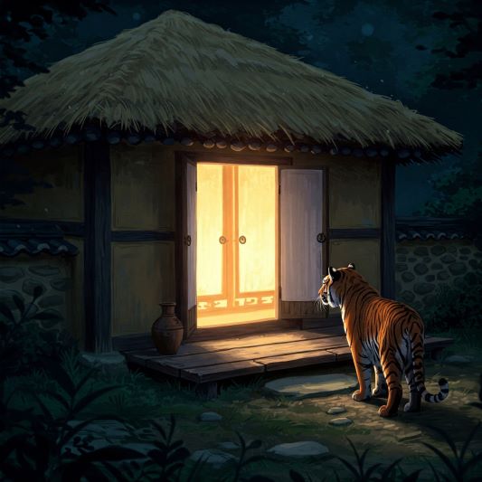 집 주변을 어슬렁거리는 호랑이
비올렛의 숲 https://forest-of-violet.co.kr
[이미지 출처: gemini]