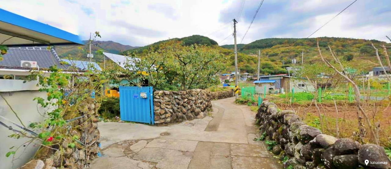 광양 내천마을 돌담길