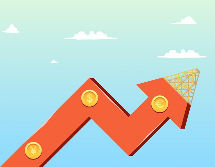 주가전망 일러스트