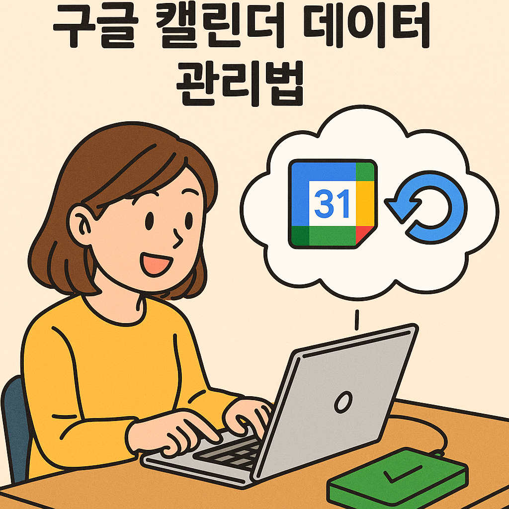 일정 백업과 복구! 구글 캘린더 데이터 관리법
