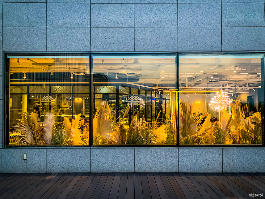 옥상 공원에서 본 바비레드