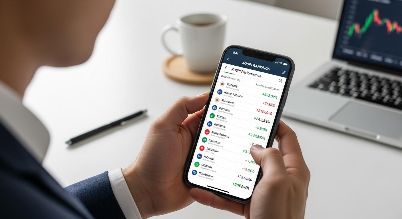 코스피 순위 확인