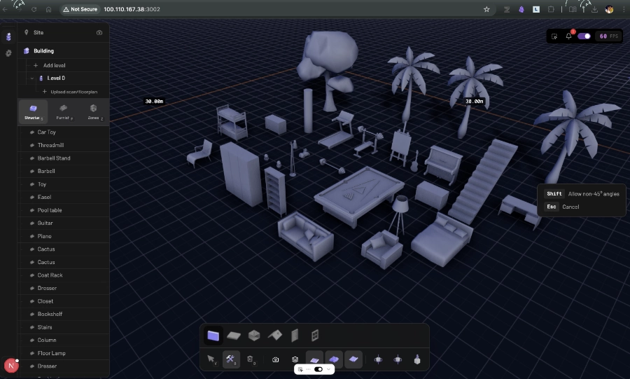 라스베리 파이 5 개발서버 실행 후 웹브라우저 접속 화면