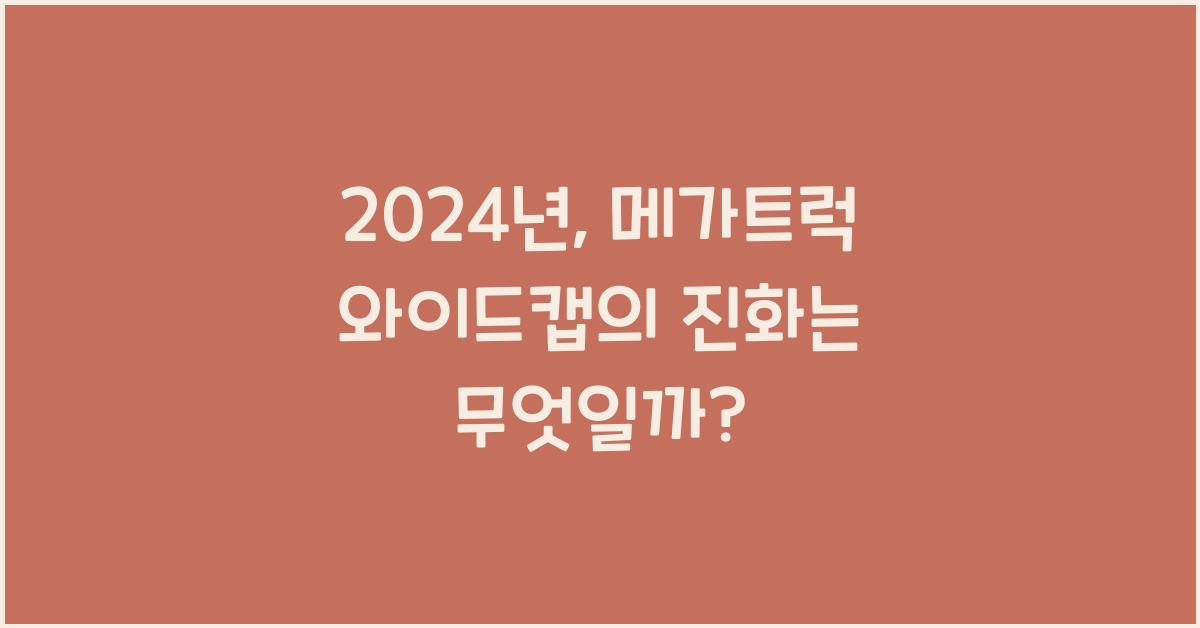 메가트럭 와이드캡