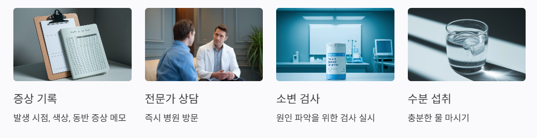 소변피가 나타났을 때 바로 해야 할 일