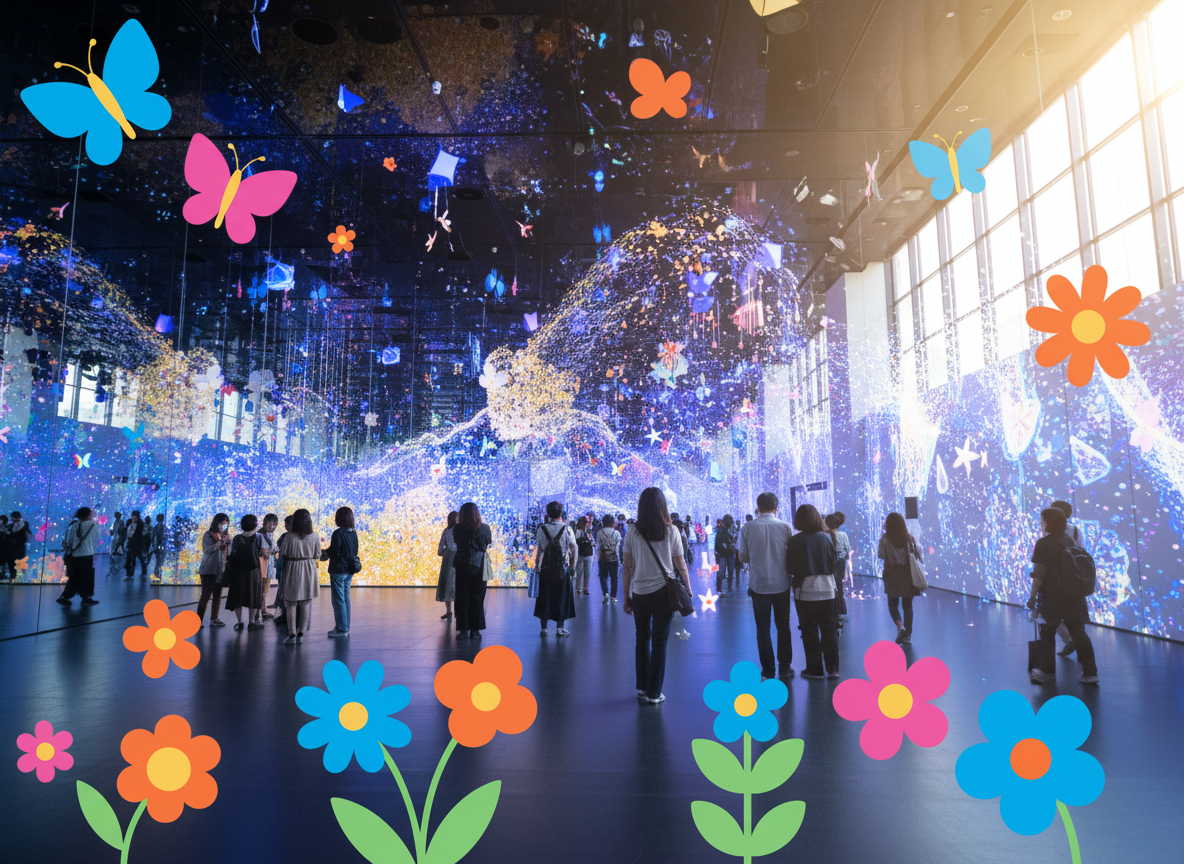 2026 도쿄 팀랩 보더리스 티켓 예약 위치 