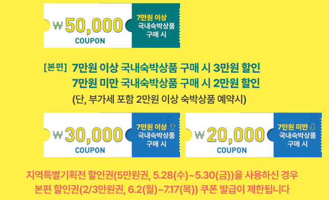 대한민국 숙박세일 페스타 기간