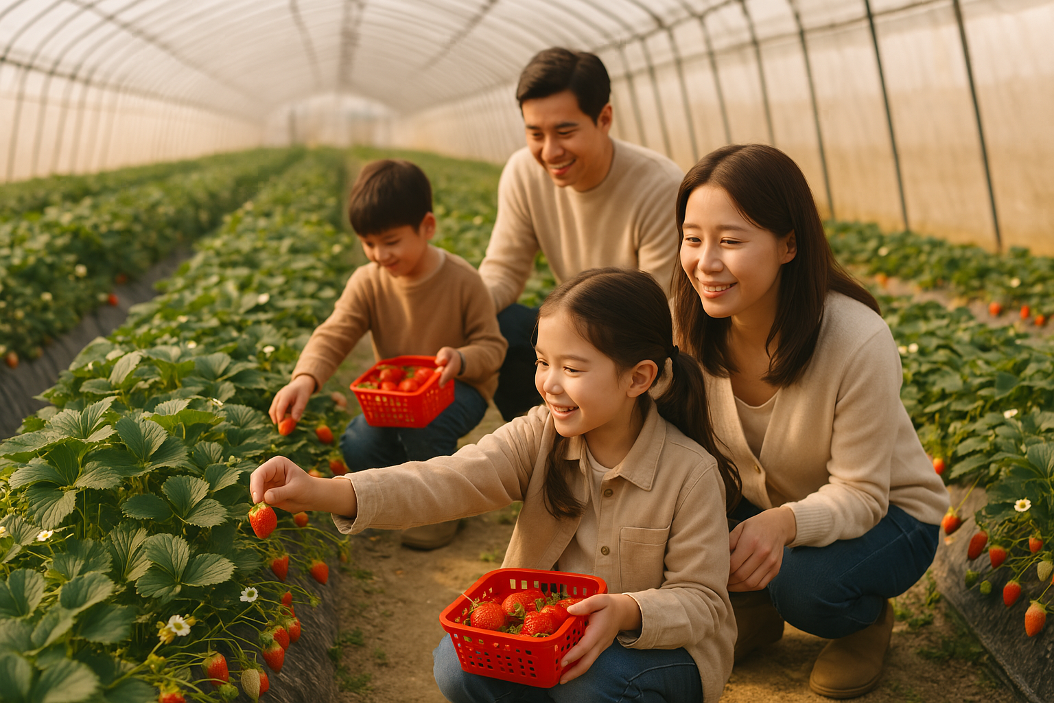 2025 논산 딸기밭 체험 후기, 봄 소풍으로 딱 좋은 가족 여행 코스