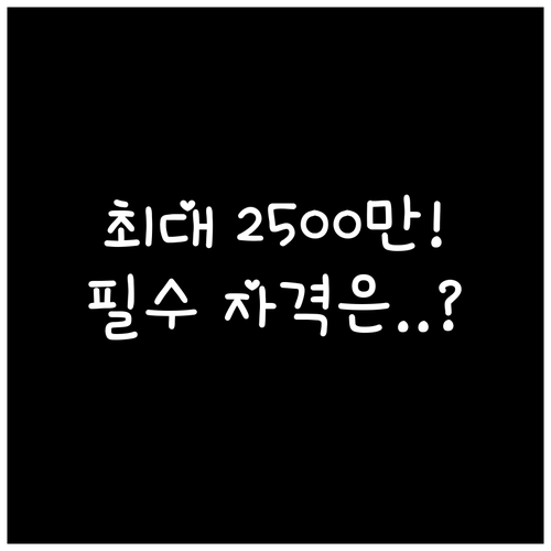 최대 2,500만원 햇살론 뱅크 대출..